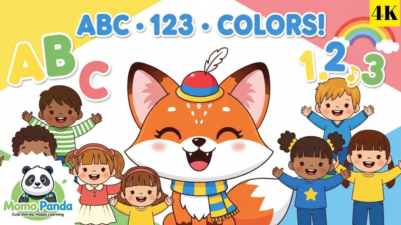 Learn ABCs, Numbers & Colors with Luna the Fox 🦊 | Fun Preschool Song for Kids & Toddlers