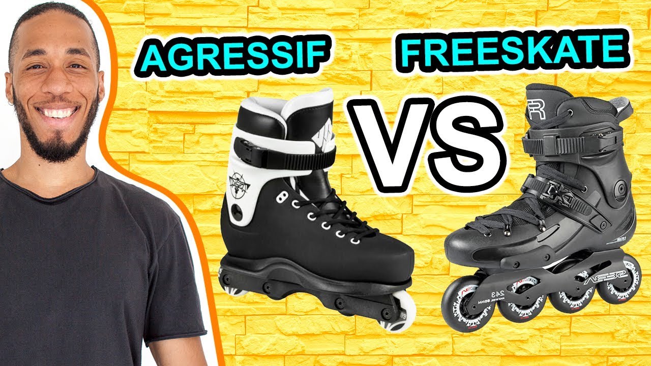 LES DIFFÉRENCES ENTRE LES ROLLER STREET AGRESSIF ET LES ROLLER DE FREESKATE FREERIDE