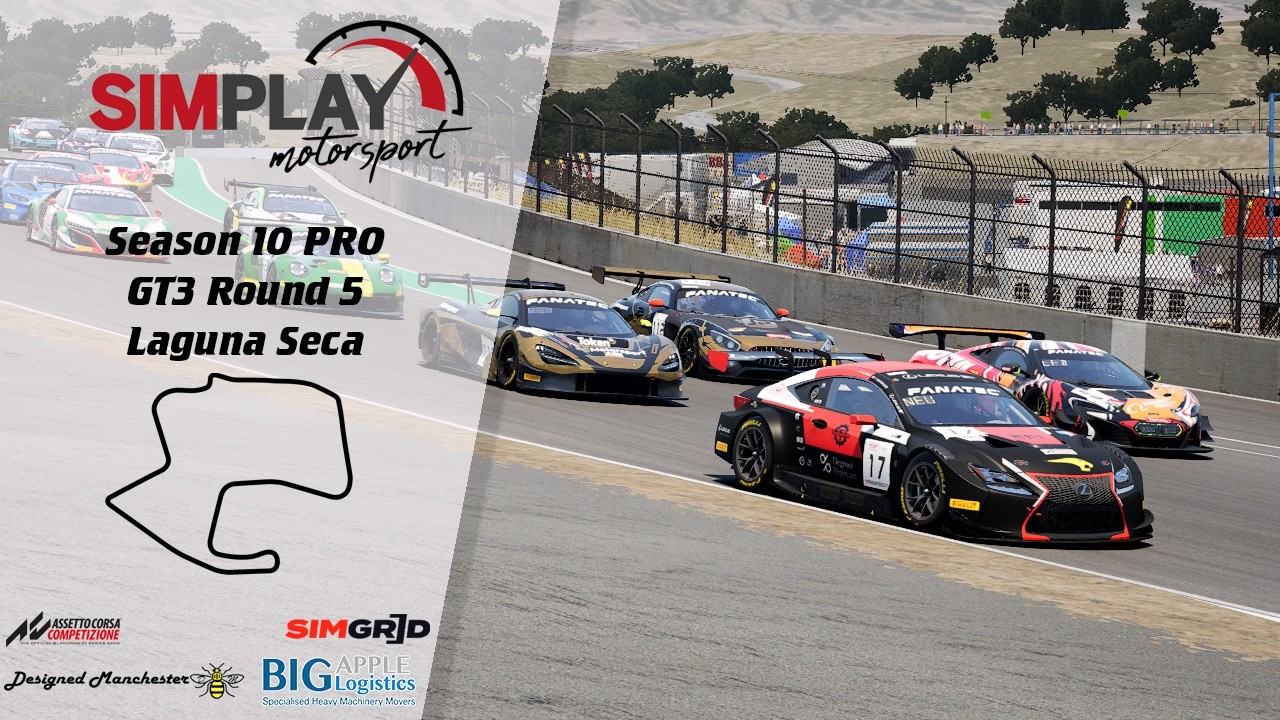 Assetto Corsa Competizione | PRO | Round 5 | Laguna Seca | Season 10 | PS5 and XBOX X/S