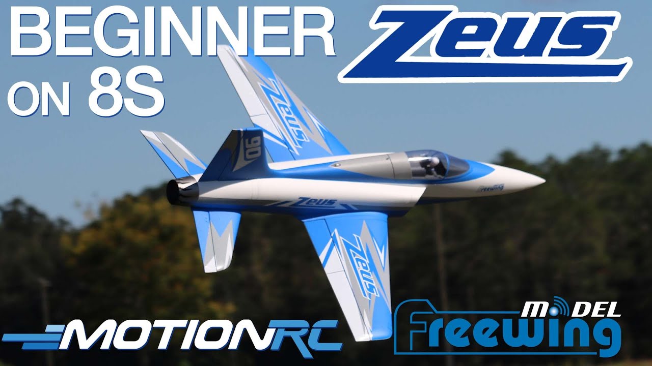 Новичок летает на новом 8S Freewing 90mm Zeus EDF Sport Jet (не для новичков) | Motion RC