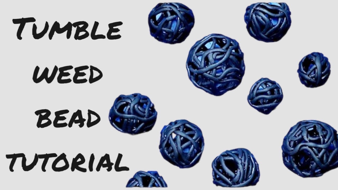 Creating a tumble weed bead out of polymerclay tutorial