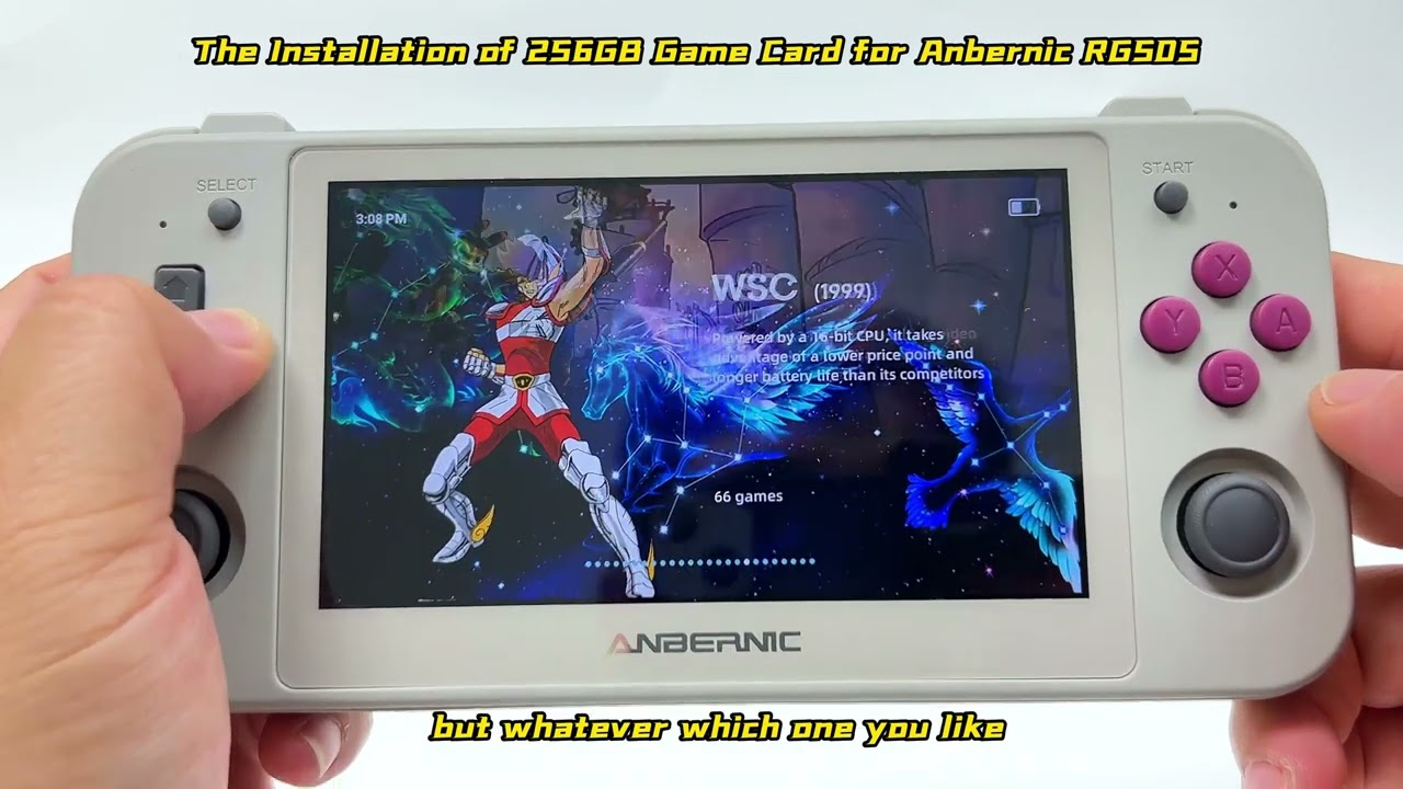 1、The Installation of 256GB Game Card for RG505