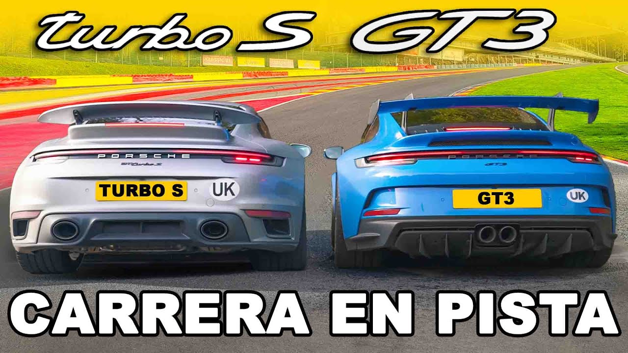 Porsche 911 Turbo S vs 911 GT3: CARRERA EN PISTA