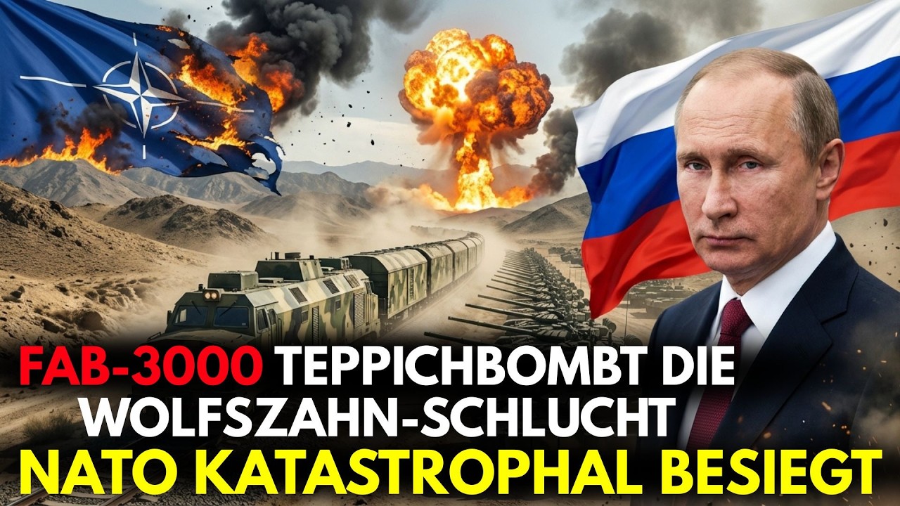 Russland setzt FAB 3000 gegen NATO Bunker in der Wolfzahn Schlucht – Brüssel schockiert