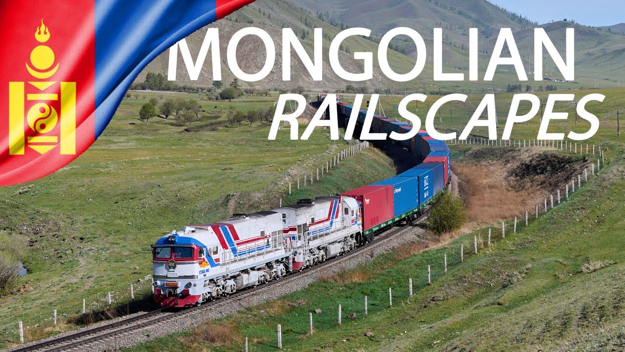 Trans-Mongolian railways summer railscapes