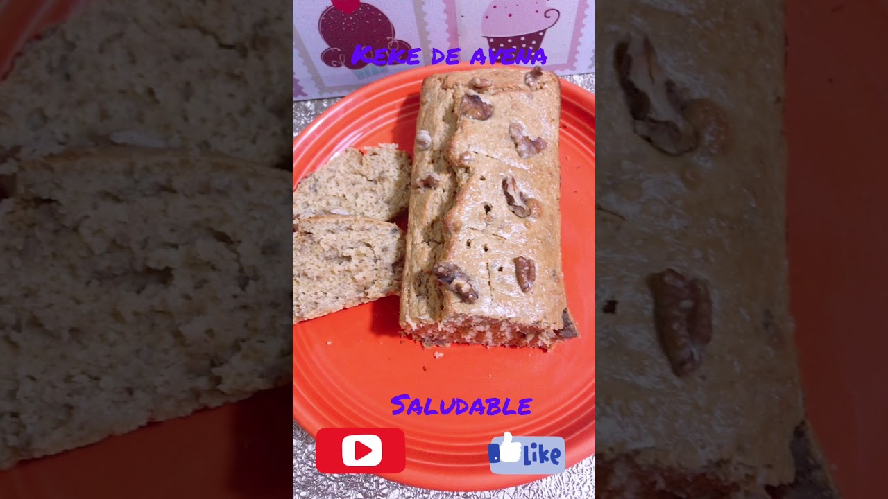 Keke de avena con stevia saludable 💕💕