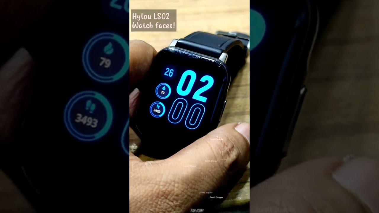 smartwatch Haylou ls02 watch face || Haylou ls02 watch review