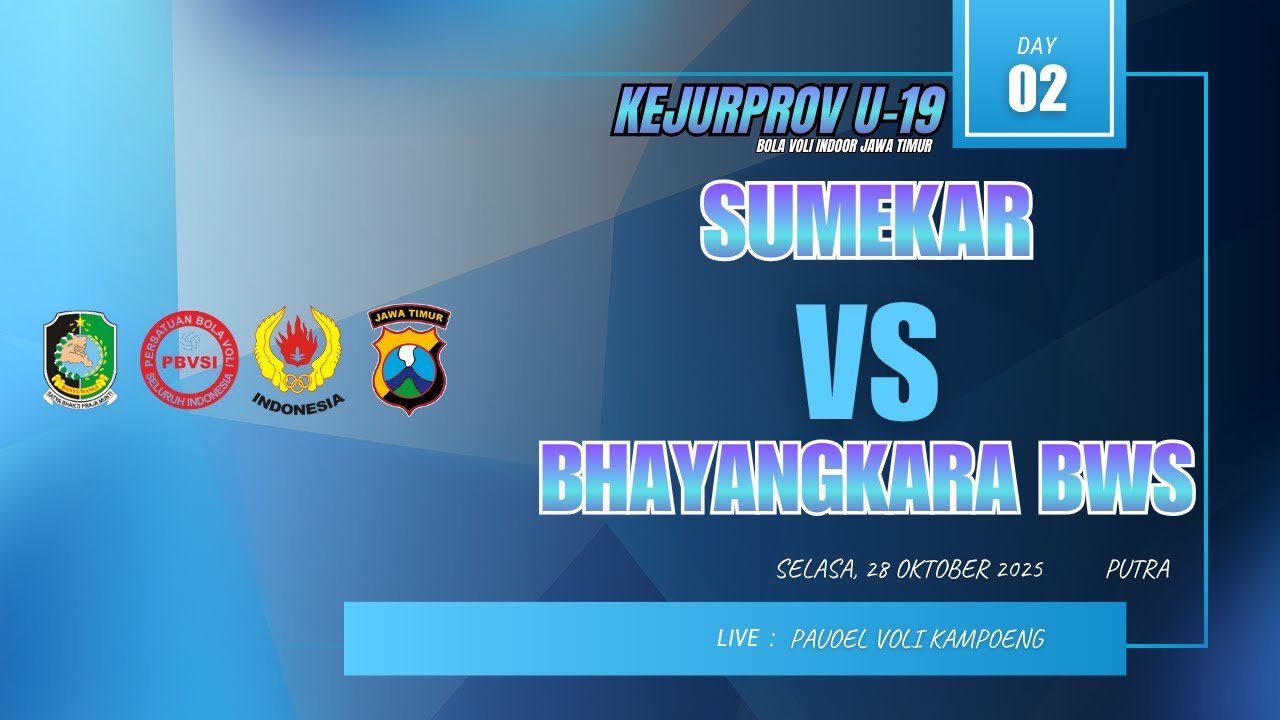 LIVE KEJURPROV U-19 PUTRA | SUMEKAR VS BWS