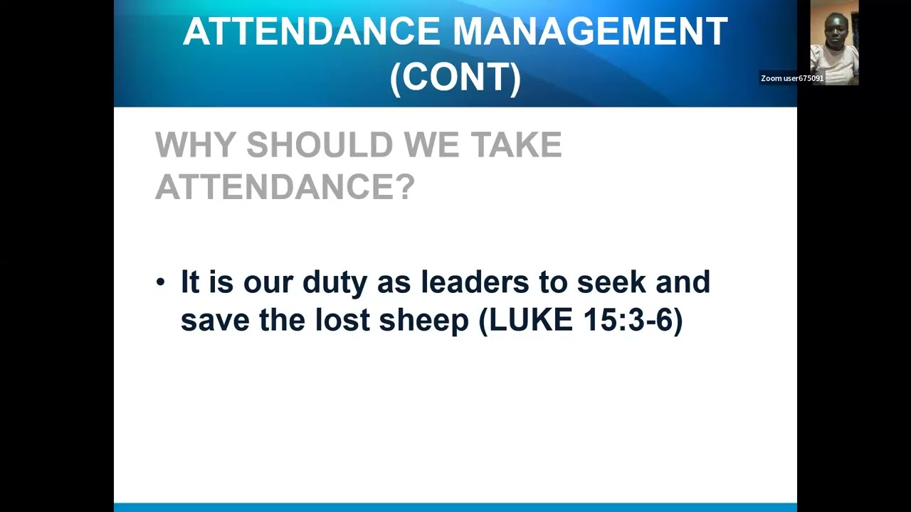 Live presentation on the Attendance Terminal. 13th January 2026