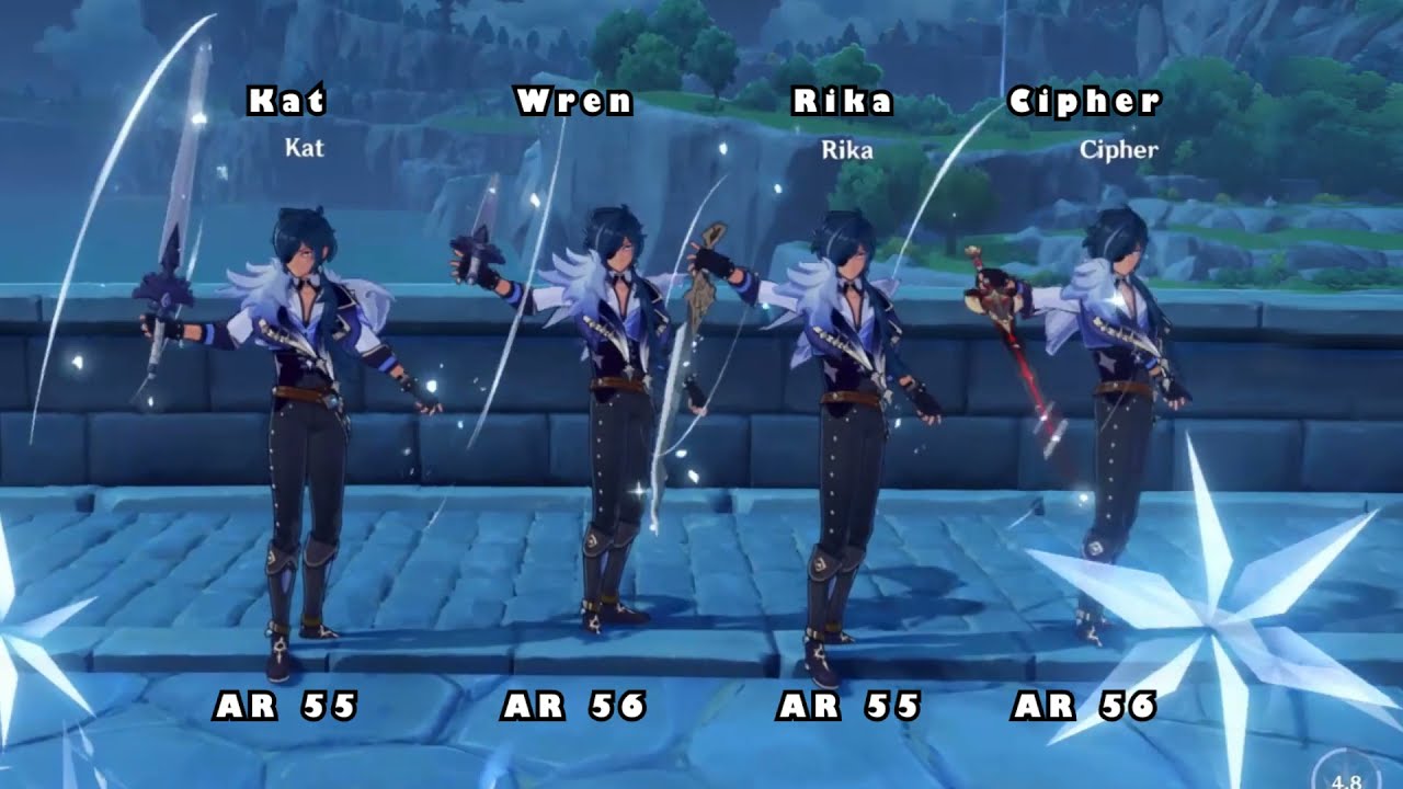 The Genshin Characters me and my friends Have