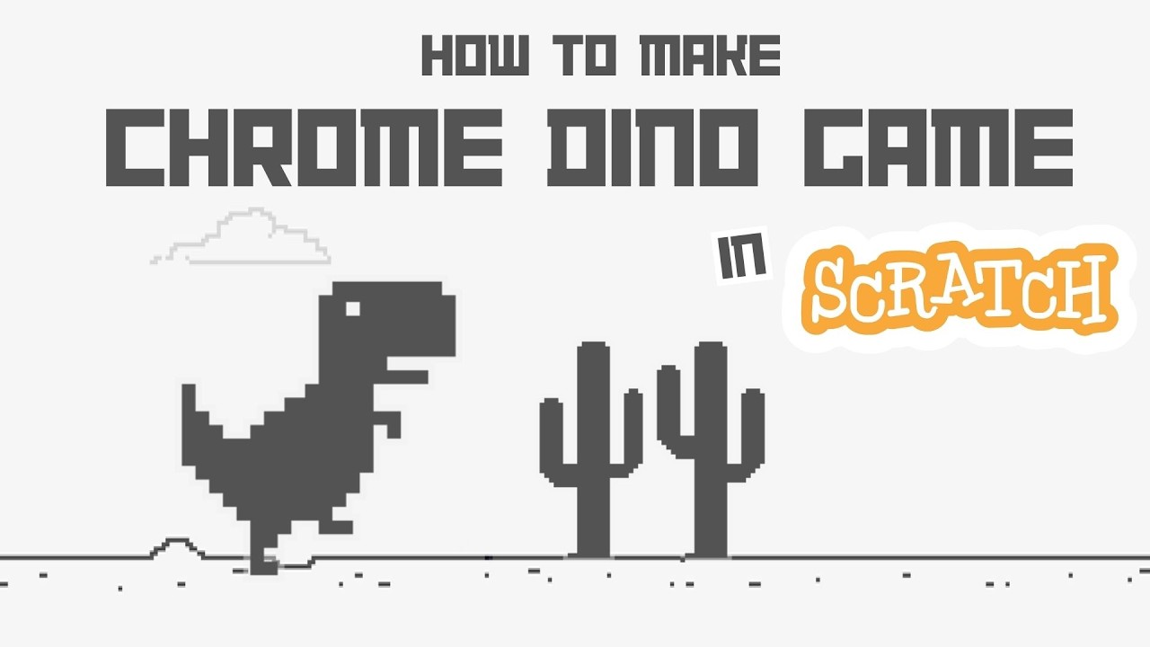 How to make Chrome Dinosaur Game in Scratch in 4 MINS