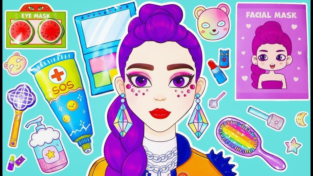 Rumi’s K-Pop Demon Hunter Glow-Up! 💧👹 Paper Beauty Box & Makeup Hacks
