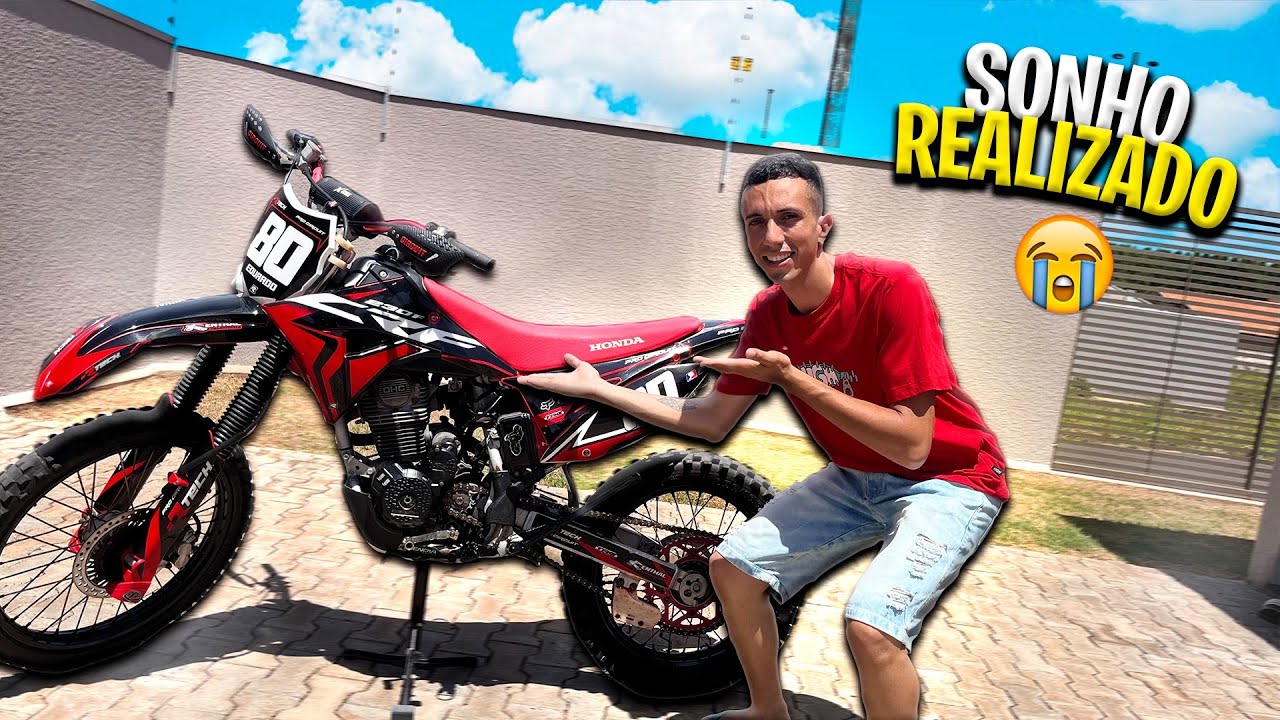 COMPREI MINHA PRIMEIRA MOTO DE TRILHA 🙏🏽😭 *CRF 230*