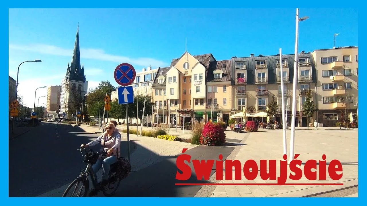 ŚWINOUJŚCIE, POLAND, BALTIC SEA. Spacery po mieście i niebo nad nim