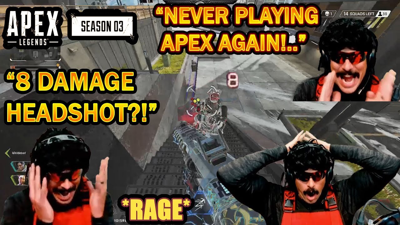 DrDisrespect RAGES at BROKEN Apex Damage & Will NEVER Play Apex Again in Two Weeks!
