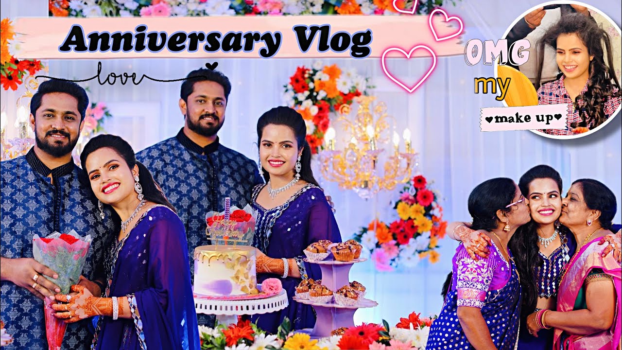 ❤️ Our 1st Wedding Anniversary Celebration Vlog || Divya ❤️ Sai