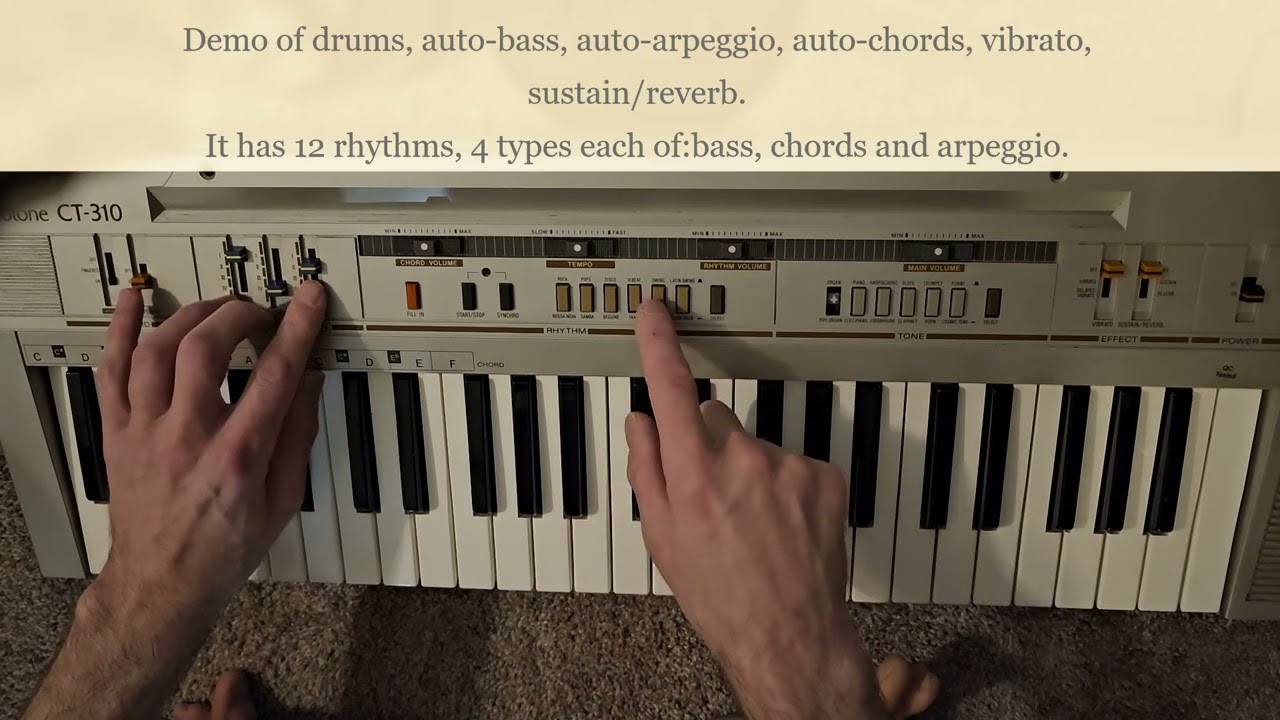Casio CT 310 Casiotone vintage 1984 synth keyboard