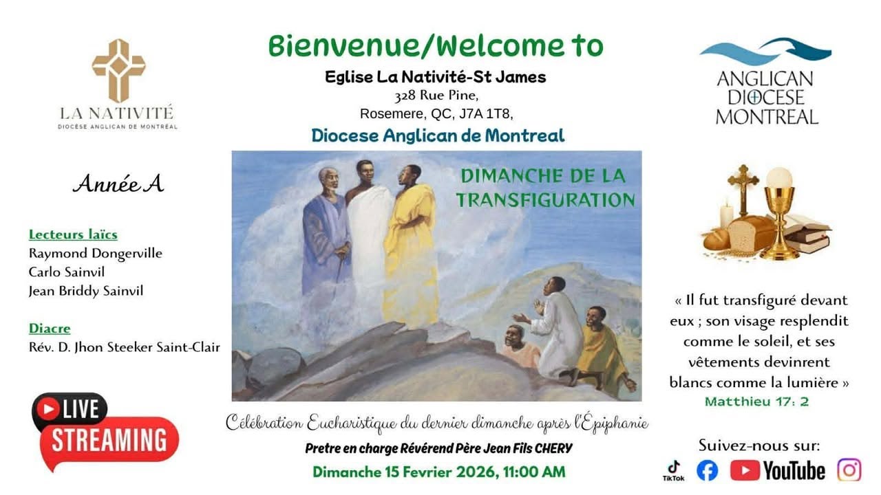 Celebration Eucharistique du dernier dimanche apres l'epiphanie 15 fevrier 2026