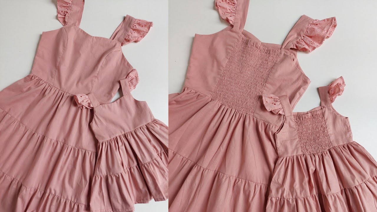 COMO COSTURAR VESTIDO ADULTO COM LASTEX NAS COSTAS/PROJETO PAGO TAL MÃE TAL FILHA #costura