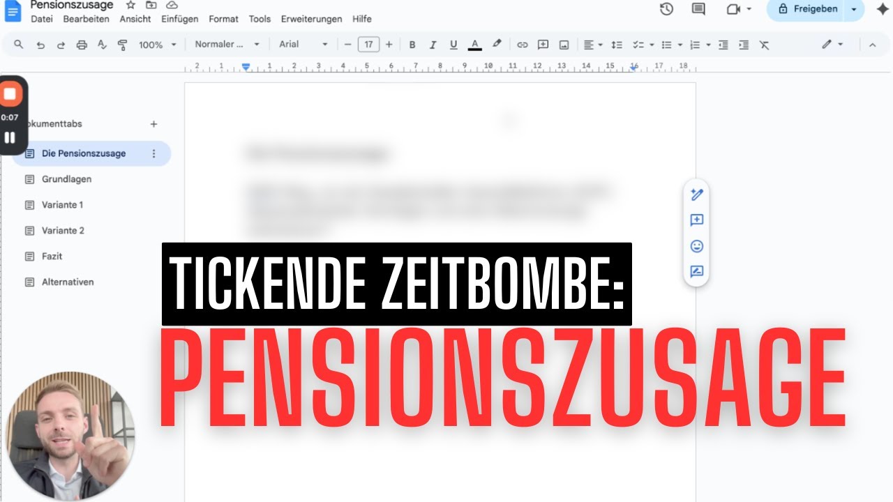 Altersvorsorge für Geschäftsführer: Pensionszusage