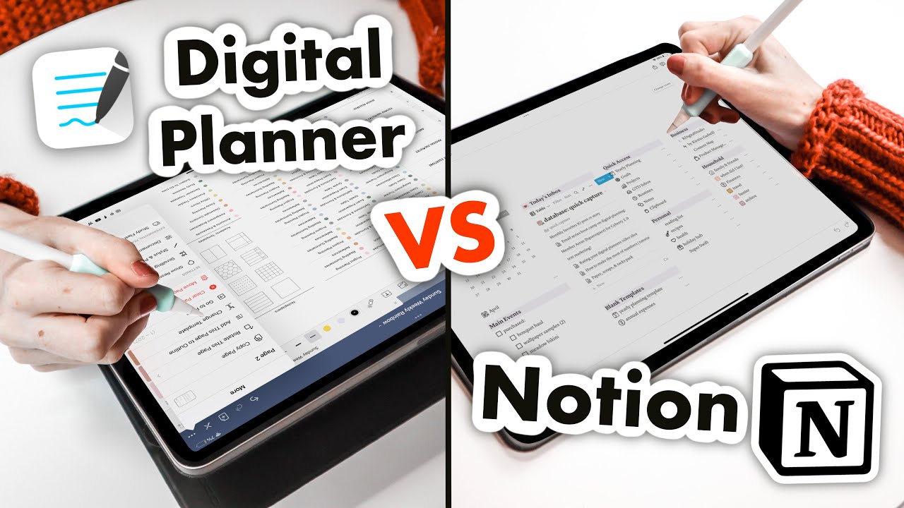 Notion против цифрового планировщика | Как я использую Notion с цифровым планировщиком