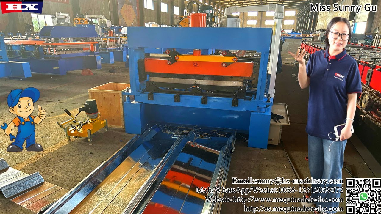 Jch roll forming machine self lock roofing sheet machine