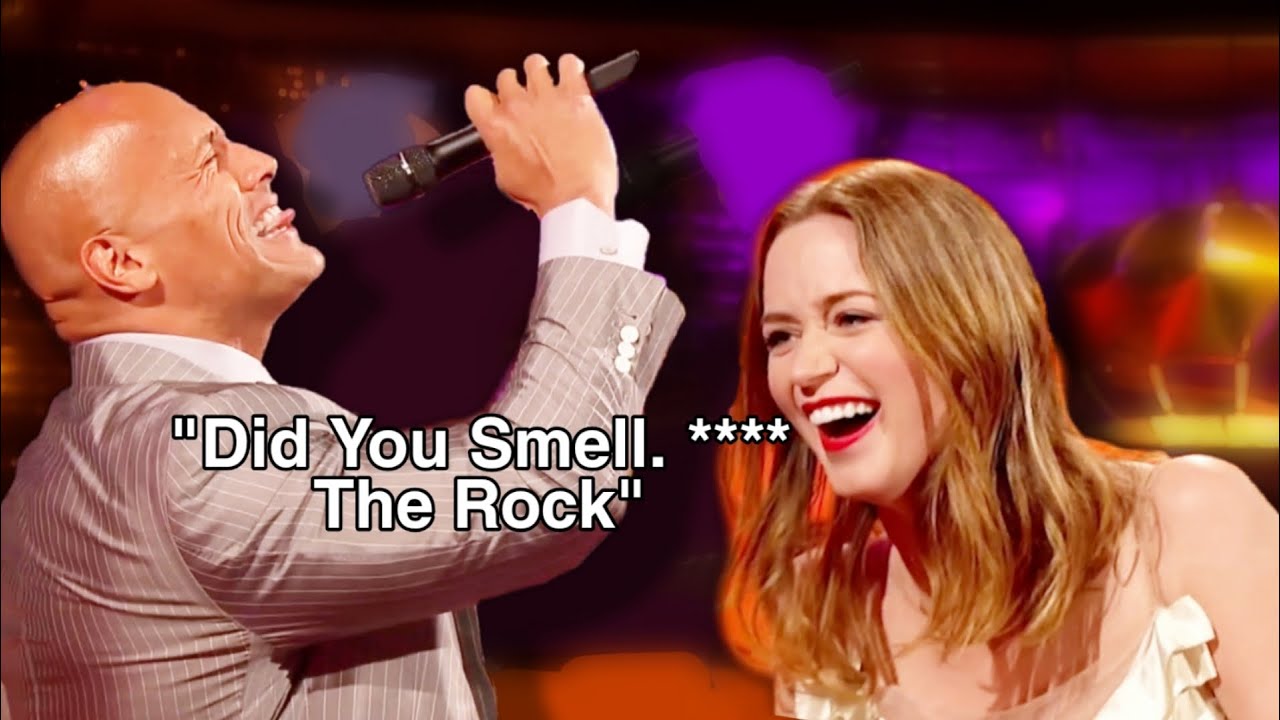 Dwayne Johnson and Emily Blunt Savage Moments #4