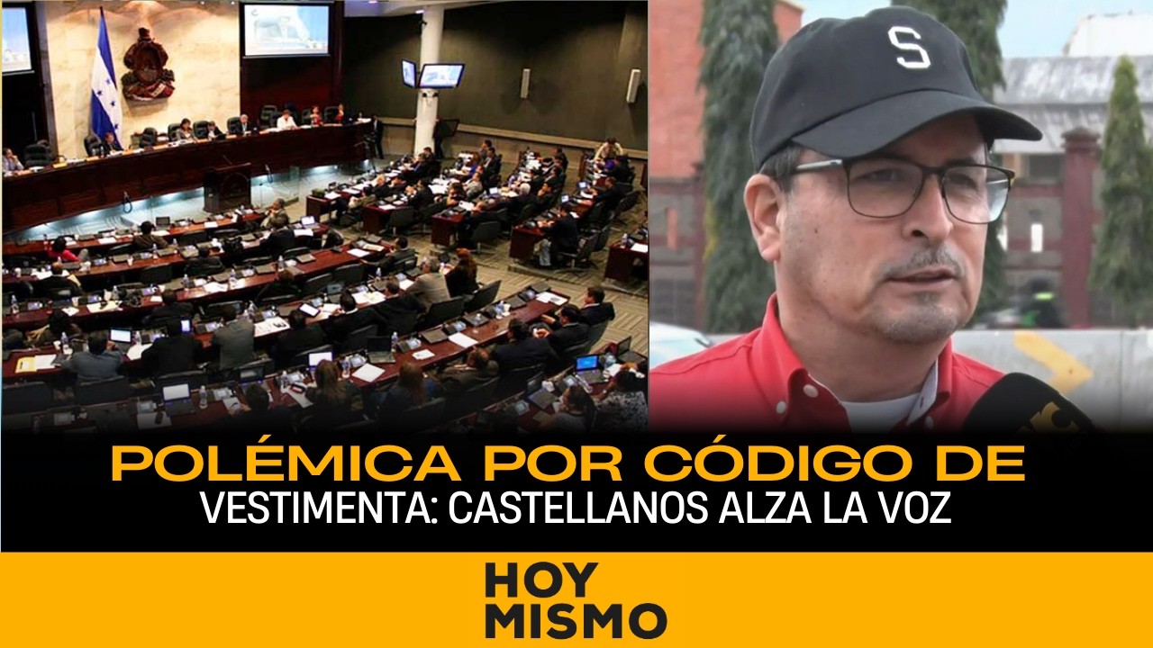 Diputado Sergio Castellanos critica el código de vestimenta aprobado en el Congreso Nacional