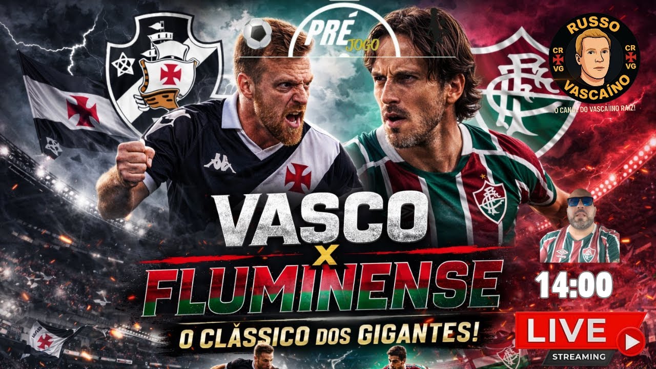 LIVE - PRE JOGO  VASCO X FLU !!!!!