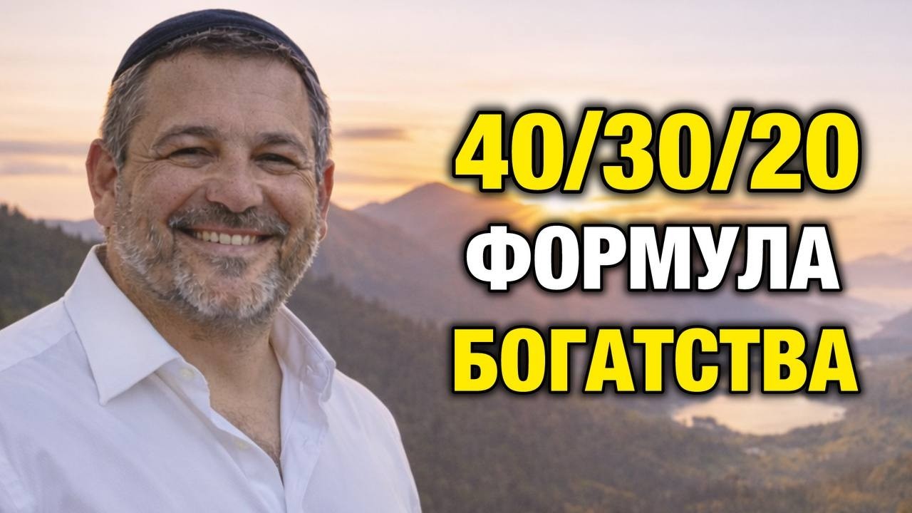 Об этом молчат 100 лет: формула 40/30/20, которая делает жизнь по-настоящему богатой | Давид Кац