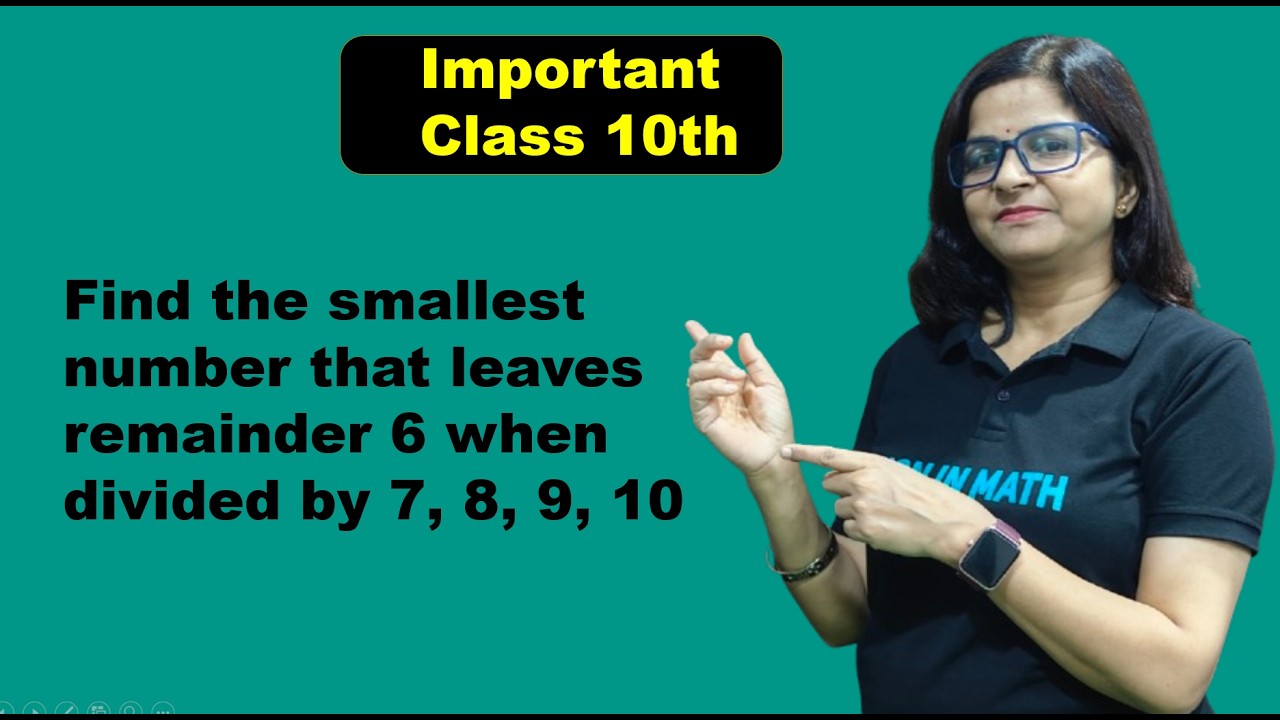Find the smallest number that leaves remainder 6 when divided by 7, 8, 9, 10