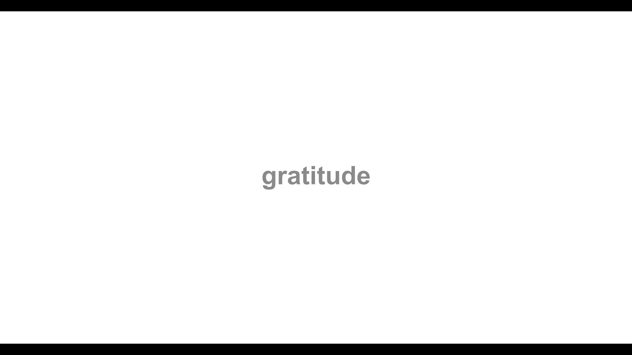 practicing gratitude