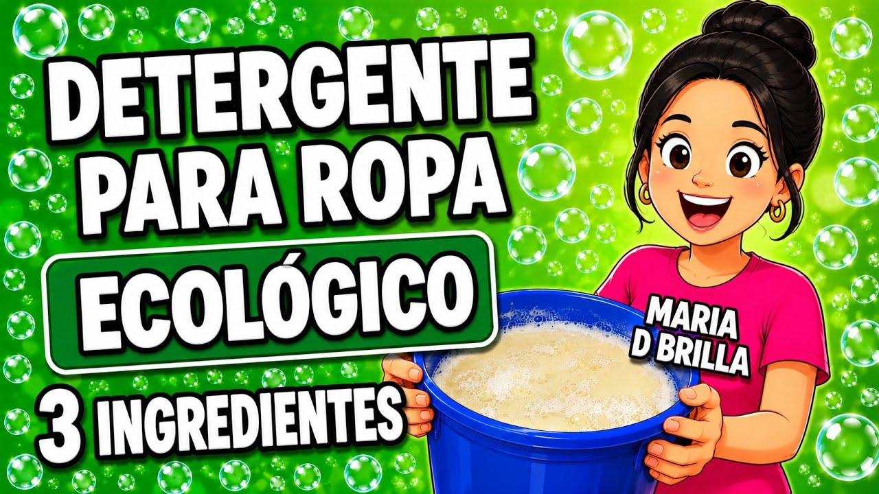 " Como Hacer Detergente Ecológico y casero" Solo 3 Ingrdientes !! Fácil 💯