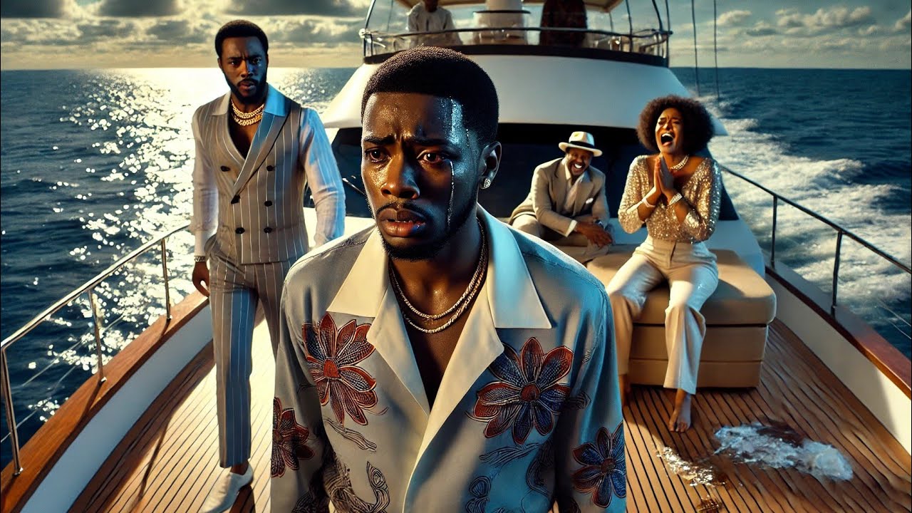 My brother whispered, 'say hello to the sharks'—and shoved me off the yacht in the middle of the...