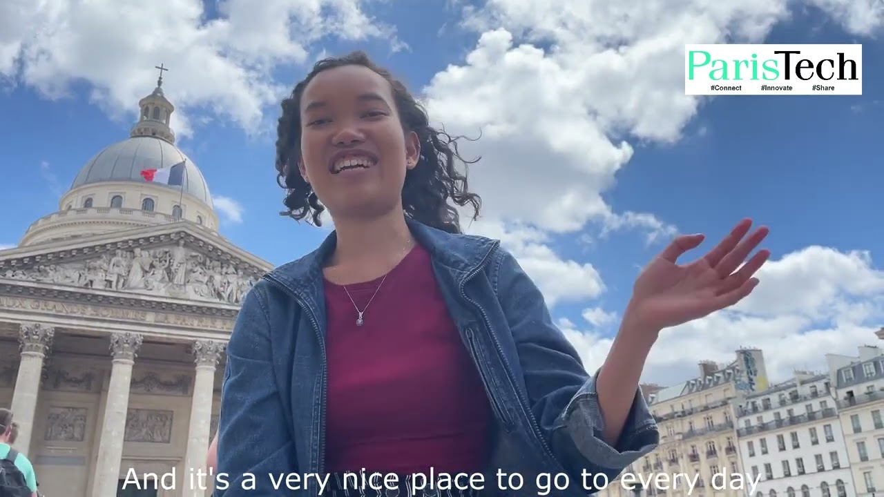 Aryssa, a Malaysian student at Chimie ParisTech (2022)