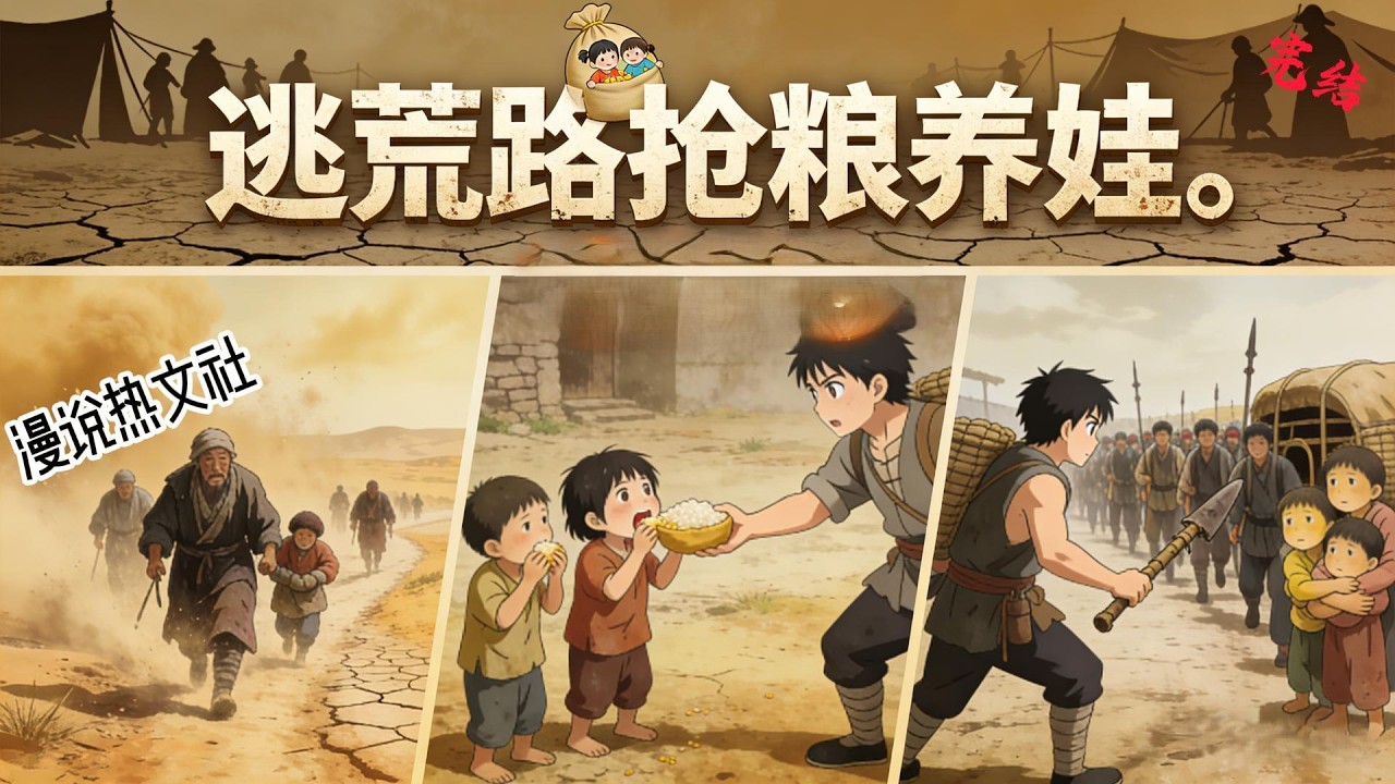 完结《逃荒路抢粮养娃》微甜穿越战乱荒年，穿来就成了孕妇，冤不冤？ 孩子生父不详，被一家子欺负要卖掉，这日子可怎么过？ 幸好还有俩懂事的弟弟陪着， 一路上抢粮养娃的故事就此开始。 #逃荒#种田#古代言情