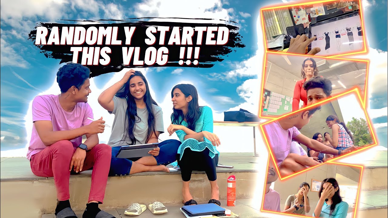 A RANDOM FUN DAY OF A FASHION DESIGN STUDENT 🎨 🤣 📚 | TELUGU | @fourfabvlogs