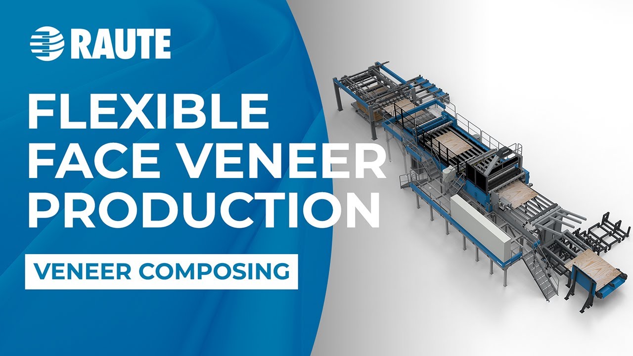 Raute face veneer composing