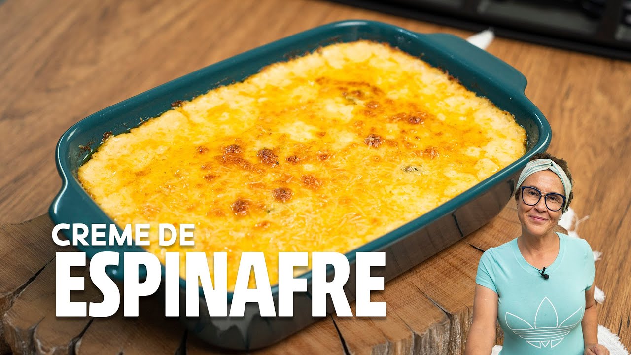 UM PERDI&Ccedil;&Atilde;O! CREME DE ESPINAFRE GRATINADO COM QUEIJO PARMES&Atilde;O, VOC&Ecirc; VAI AMAR!