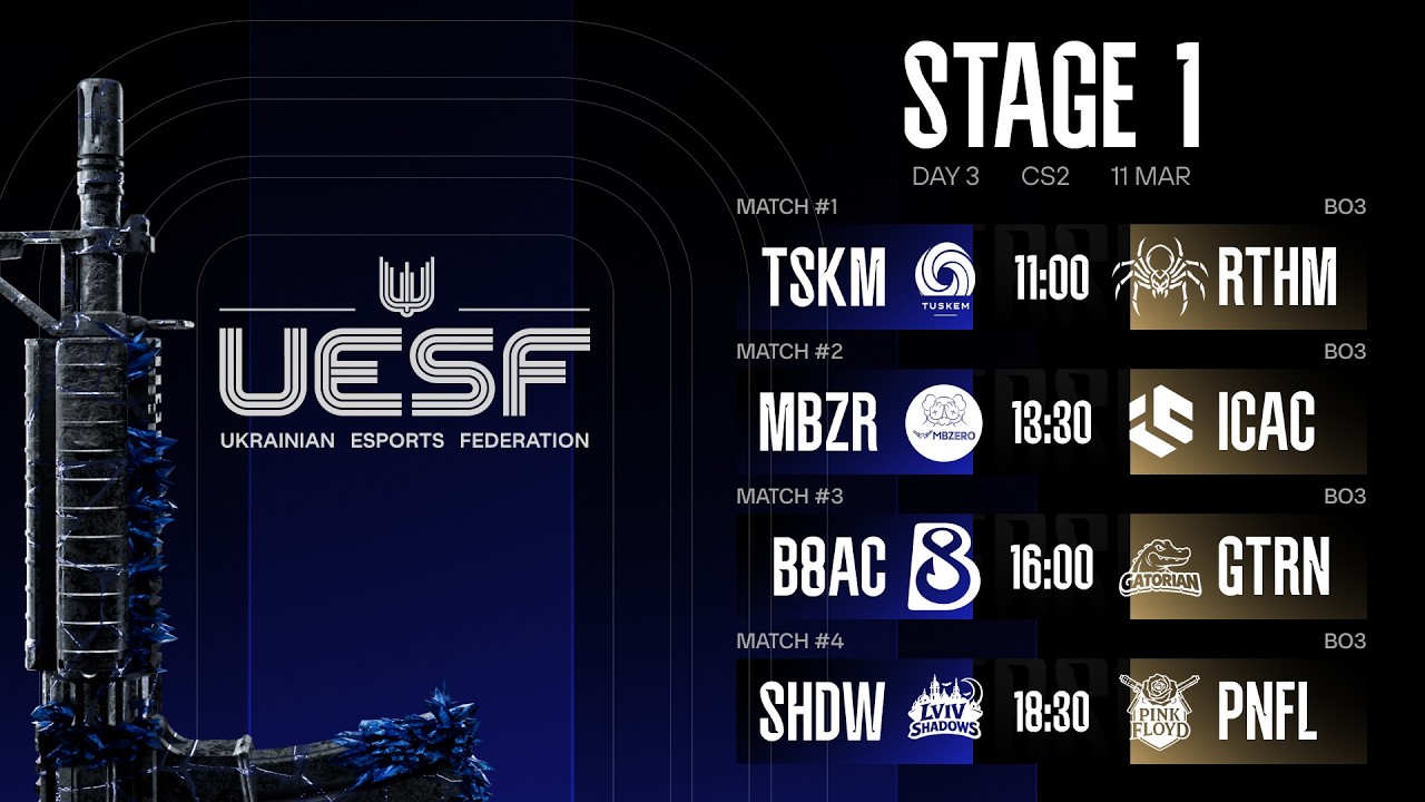[UA] UESF Ukraine Championship STAGE 1 | Груповий етап | День 3