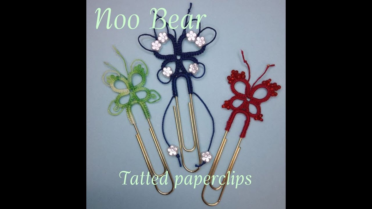 Shuttle Tatting: Tatting to a paperclip