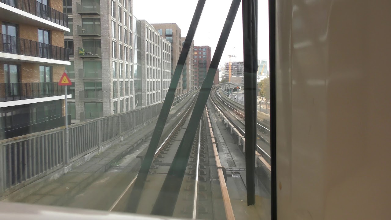Full Journey On The DLR From Woolwich Arsenal To Stratford International