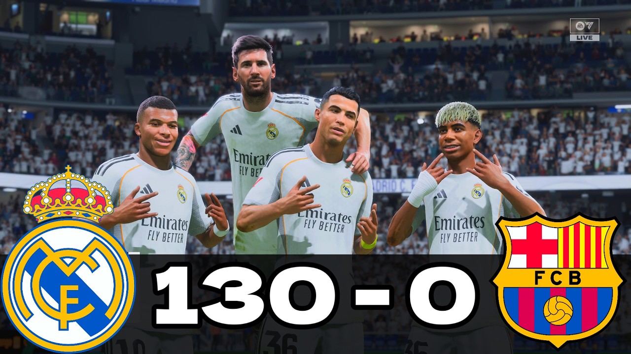 RONALDO, MESSI, LAMINE YAMAL, MBAPPE ALL BEST PLAYERS IN THE WORLD PLAYING TOGETHER | FC 26