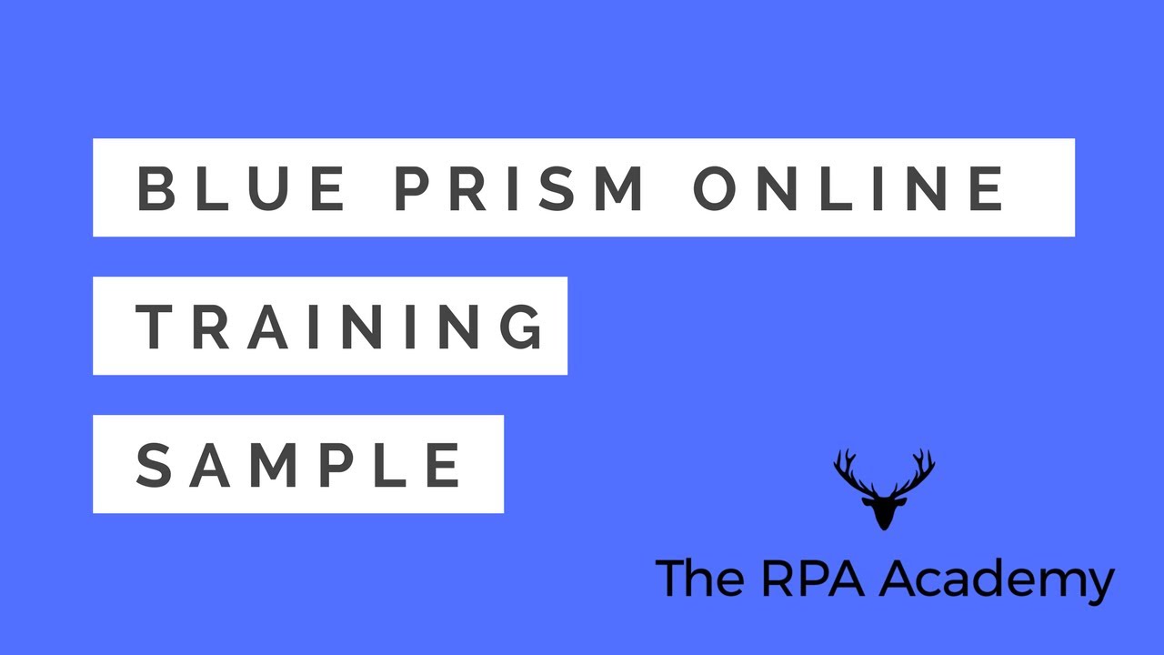 Blue Prism Online Training - RPA