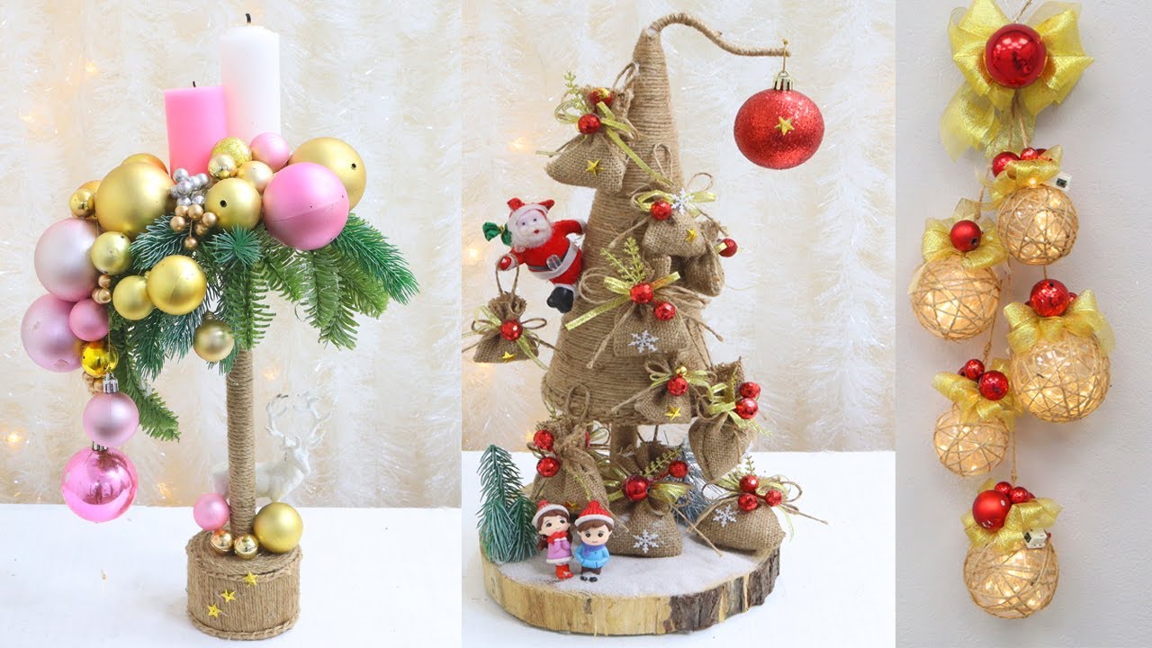 8 New Jute Craft Christmas Decorations Ideas 2022| New Christmas Craft
