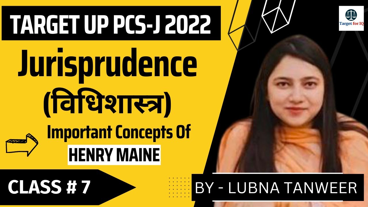 Jurisprudence | Important Concepts Of HENRY MAINE |Target For IQ|#7500110314 #7536830277