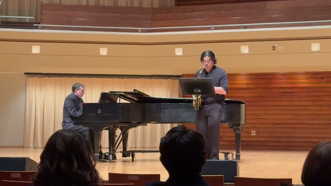 Mark Cabinian, sax; Bob Saul, pno: Scaramouche, mvt II & III; Darius Milhaud; 2/21/26 Honors Recital