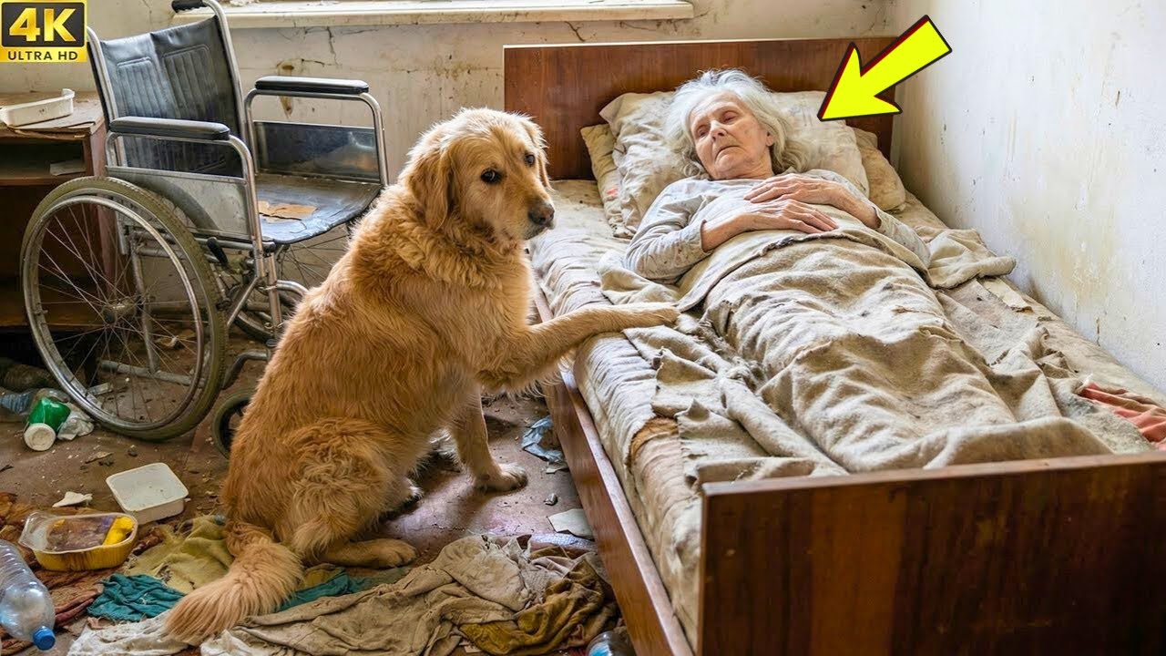 Бедная пожилая женщина, живущая в изоляции, и её верный пёс — вы не поверите, чем всё закончится.