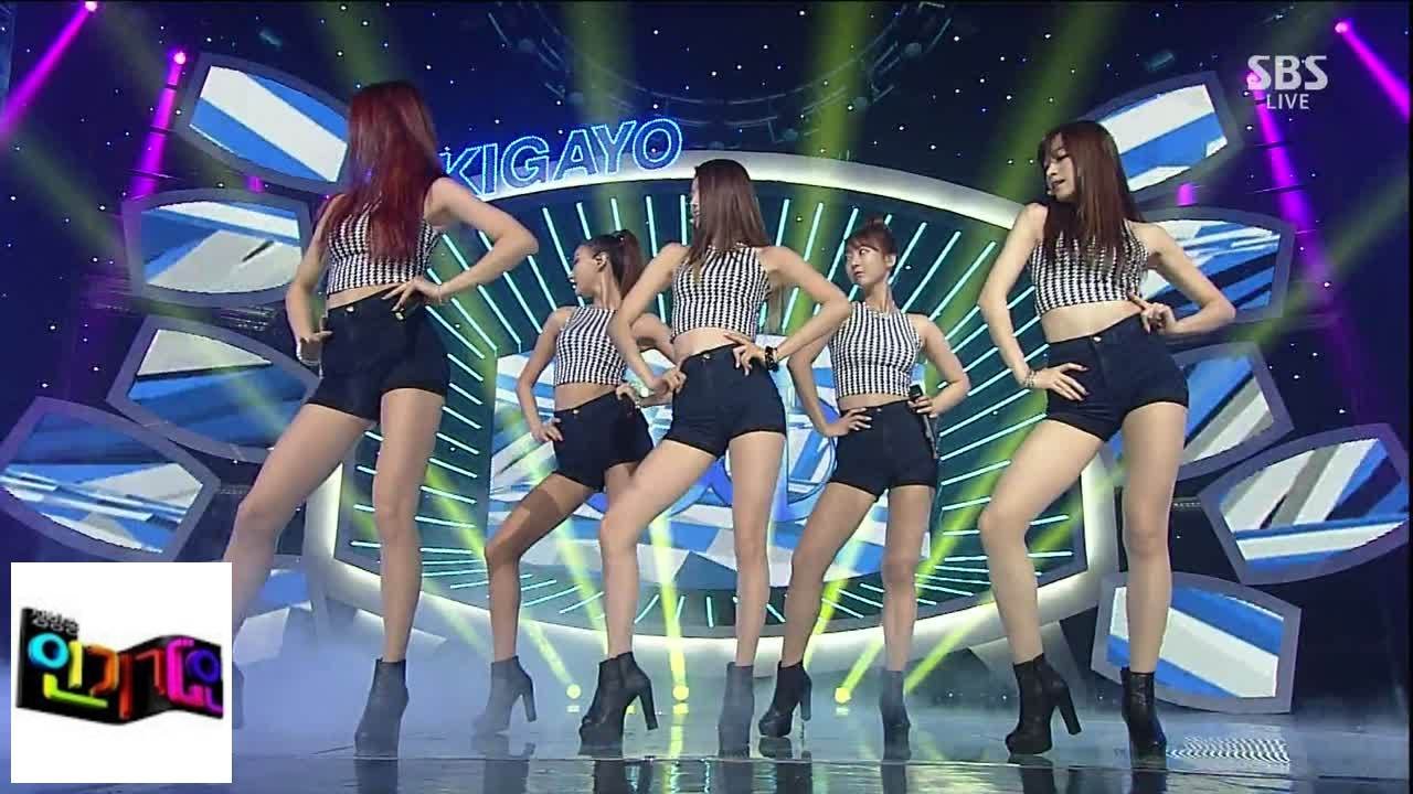 [EXID (Это X-ID)] Вверх и вниз @ Популярные Inkigayo 140907