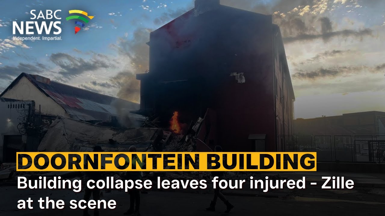 Building collapse leaves four injured - Zille at the scene
